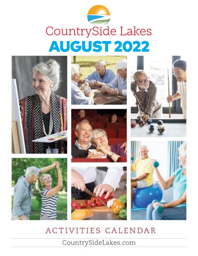 Country Side Lakes Senior Living Activities Calendar August 2022